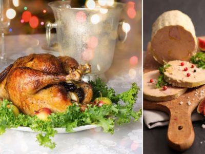 Chapon farci aux truffes et au foie gras prêt à cuire, recette festive de Noël de la Ferme de la Couture